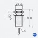 Sensor Indutivo 5mm M18 2 Fios NA - NBB5-18GM60-WS - Pepperl+Fuchs