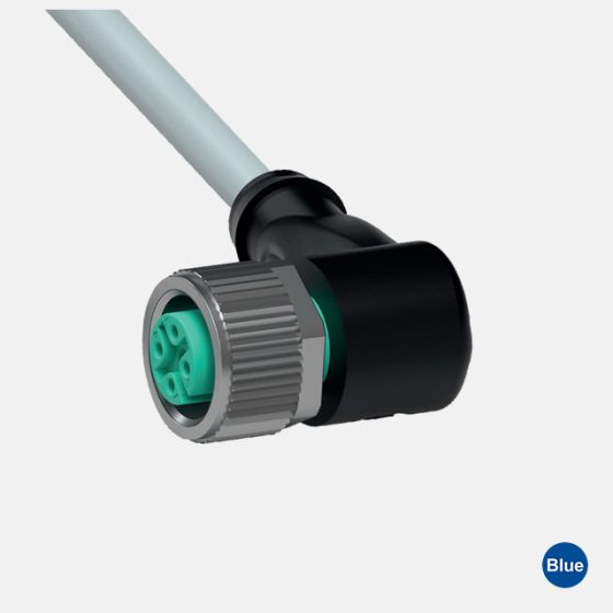 Cabo Conector Angular M8 / 4 Polos V31-WM-2M-PVC