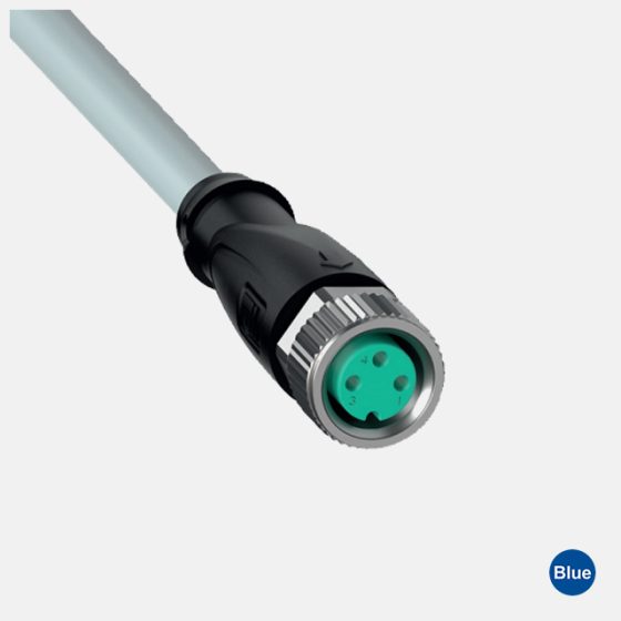 Cabo Conector Reto M8 / 3 Polos V3-GM