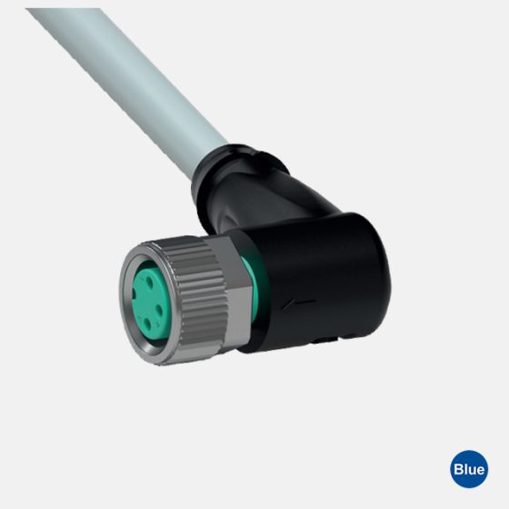 Cabo Conector Angular M8 / 3 Polos V3-WM