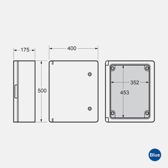 Caixas Magna ABS 500x400x175 IP65 39145 - Imagem 3