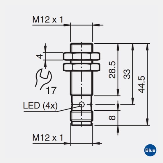Sensor Indutivo 4mm M12 PNP NF NBB4-12GM30-E3-V1 - Imagem 2