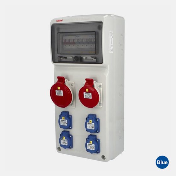 Quadro de Tomadas ABS 500x230x155 IP65 para 8 Disjuntores 3951 - Imagem 2