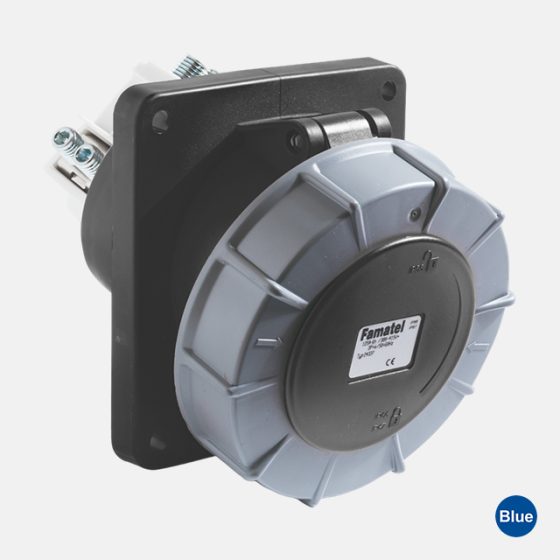 Tomada de Embutir Industrial 125A 500V IP67