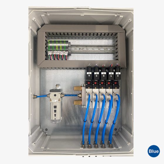 Painel Eletro Pneumático 5 Válvulas Solenoide e Lubrificado de ar - Imagem 2