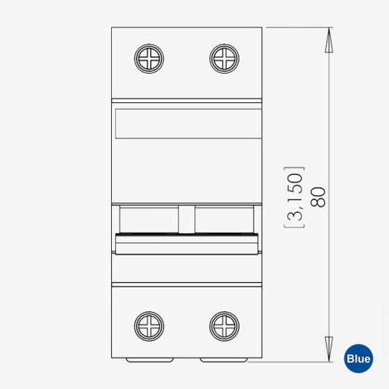 Mini Disjuntor MDW-C20-2 Curva C 20A 2 Polos - Imagem 3