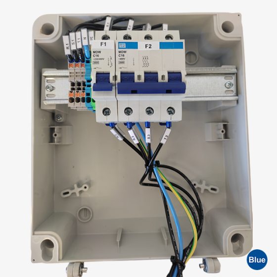 Painel de Tomadas Duplo 20A 250V / 16A 415V Com Disjuntor - Imagem 2